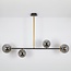 Suspension design Davy 4 lumières avec globes en verre
