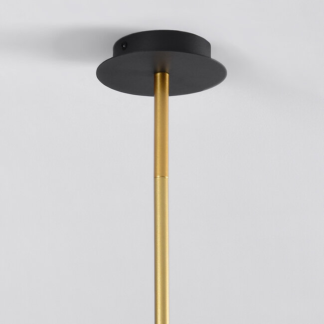 Suspension design Damian 6 lumières avec globes en verre