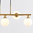 Lampe suspendue design Donny avec boules en verre de lait
