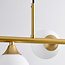 Lampe suspendue design Donny avec boules en verre de lait