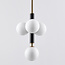 Suspension avec verre blanc laiteux, 4 lumières - Lennard