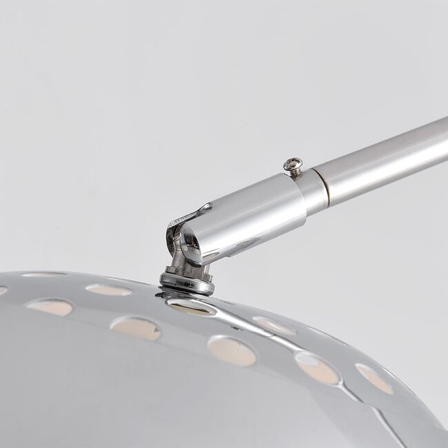 Lampadaire incliné, chrome - Bowie