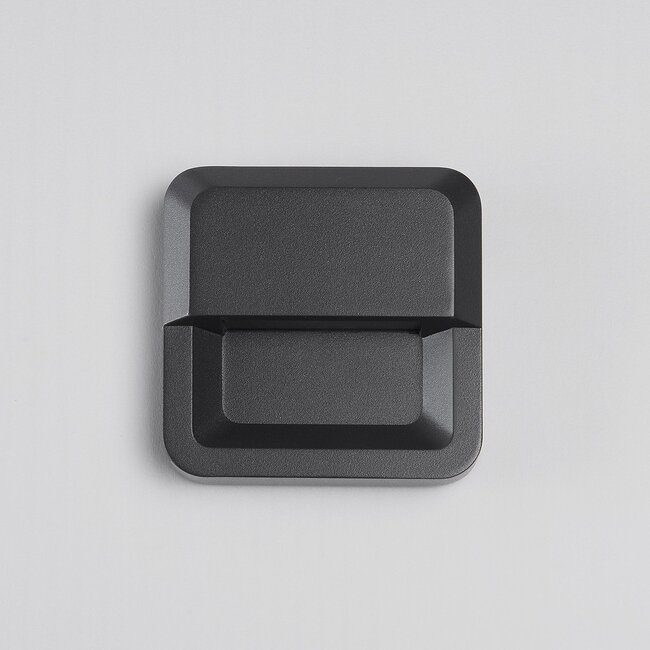 Applique murale extérieure carrée Nico - anthracite avec LED intégrée