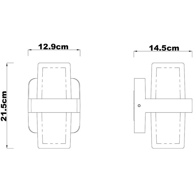 Lampe d'extérieur à 2 lumières Diona - noir