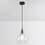 Suspension Verona - globe rond en verre transparent