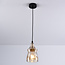 Lampe suspendue à 1 lumière Trinidad avec verre ambré - variante 2