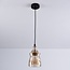 Lampe suspendue à 1 lumière Trinidad avec verre ambré - variante 2