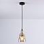Lampe suspendue à 1 lumière Trinidad avec verre ambré - variante 2
