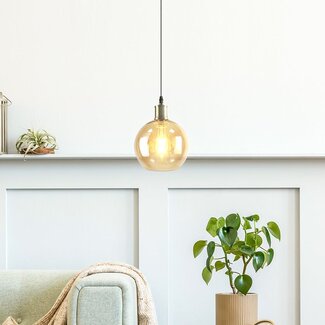 Suspension Loiza avec globe en verre