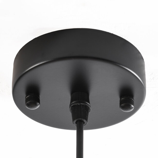 Lampe suspendue à 1 lumière Liya verre cognac