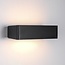 Applique murale extérieure Midas - noire avec LED intégrée