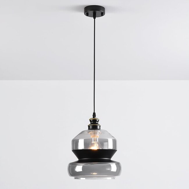 Lampe suspendue à 1 lumière Sofie - verre large