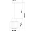 Suspension Inya en verre vert