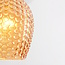 Suspension Lana en verre ambré - variante 1