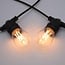Guirlande lumineuse solaire 10 m, 20 ampoules forme W, panneau 20W