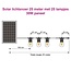 Guirlande lumineuse solaire 25 m, 25 ou 30 ampoules forme W, 30W