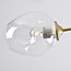 Suspension design 7 lumières en doré avec verre transparent - Melody