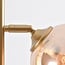 Lampadaire Melissa 3 lumières en doré et verre ambré