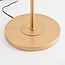 Lampadaire Melissa 3 lumières en doré et verre ambré