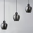 Suspension Vegas 3 lumières - verre fumé