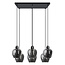 Suspension Arvada 6 lumières - verre fumé