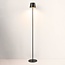 Lampadaire minimaliste noir Jytte - dimmable