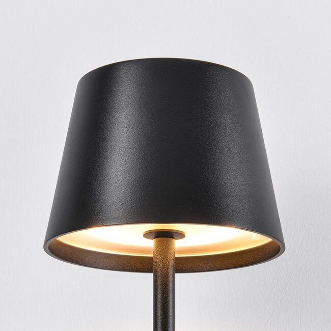 Lampadaire minimaliste noir Jytte - dimmable