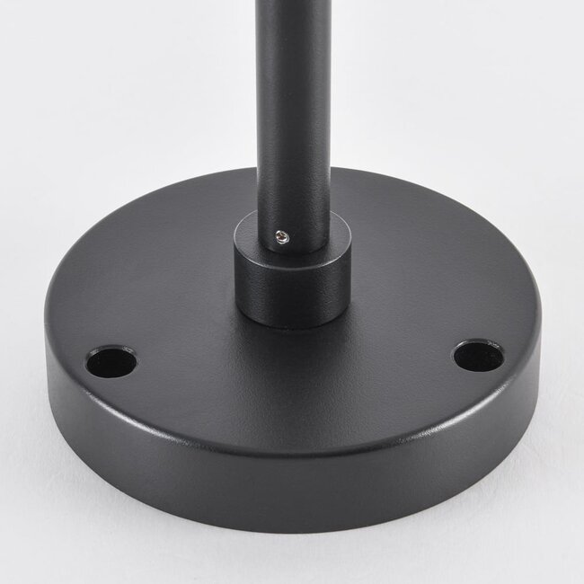 Lampe d'extérieur sur pied Tyra noire à piquet, LED intégrée