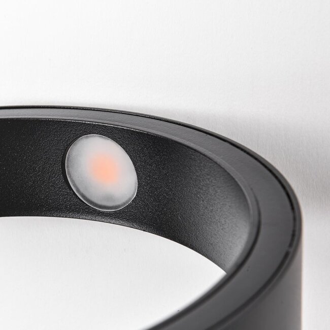 Applique noire avec anneau pivotant - Starla