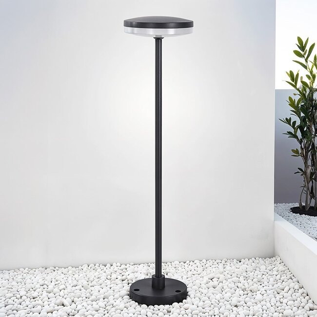 Lampe d'extérieur sur pied Svala anthracite à piquet - 60 cm