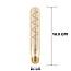 Ampoule E27 dimmable en forme de tube ambré avec spirale, 18,5 cm, 4W, 1600K