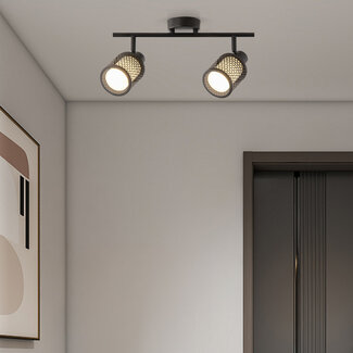 Plafonnier avec design en nid d'abeille, 2 lumières - Buchi