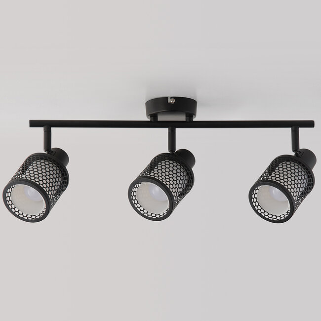 Plafonnier moderne avec verre blanc laiteux et design en nid d'abeille - Buche