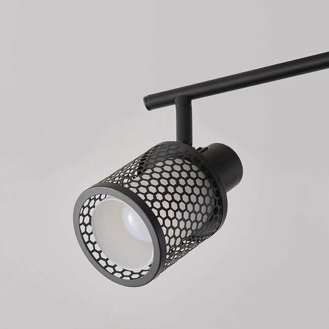 Plafonnier moderne avec verre blanc laiteux et design en nid d'abeille - Buche