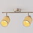 Plafonnier en rotin tressé, 2 lumières - Ferro