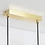 Suspension Soikea 4 lumières - doré avec globes en verre ambré