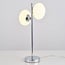 Lampe à poser Kroom 2 lumières avec verre opalin