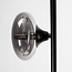 Lampadaire 3 lumières Musta - noir et verre fumé gris