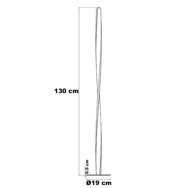 Lampadaire torsadé - Locke