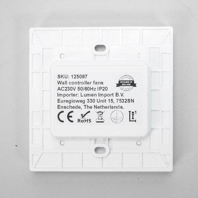 Interrupteur mural pour ventilateurs de plafond, Attention : ne convient pas à tous les modèles