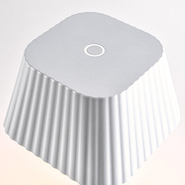 Lampe de table rechargeable et dimmable Robin - blanc mat