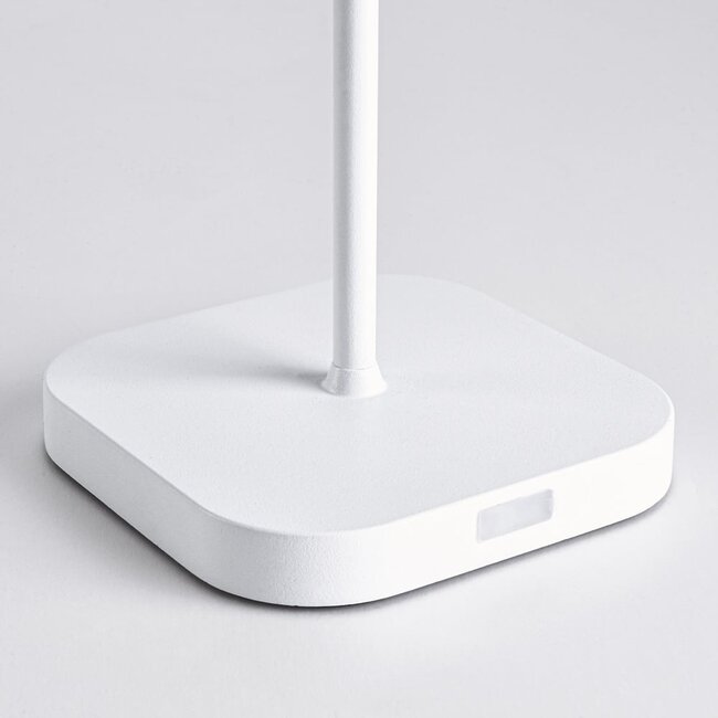 Lampe de table rechargeable et dimmable Robin - blanc mat