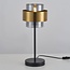Lampe à poser Lor en verre fumé - bronze