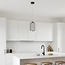 Suspension Puri avec LED intégrée - noir et doré