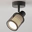 Plafonnier Fori 1 lumière - noir au design en nid d'abeille