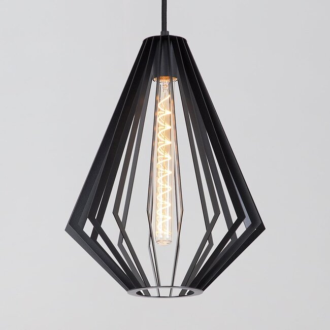 Lampe suspendue à 1 lumière Penta - noir