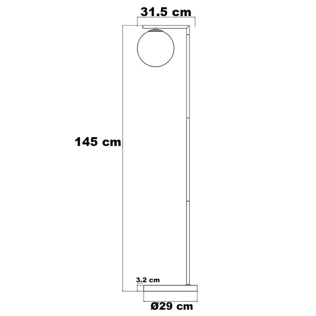 Lampadaire moderne - Anello