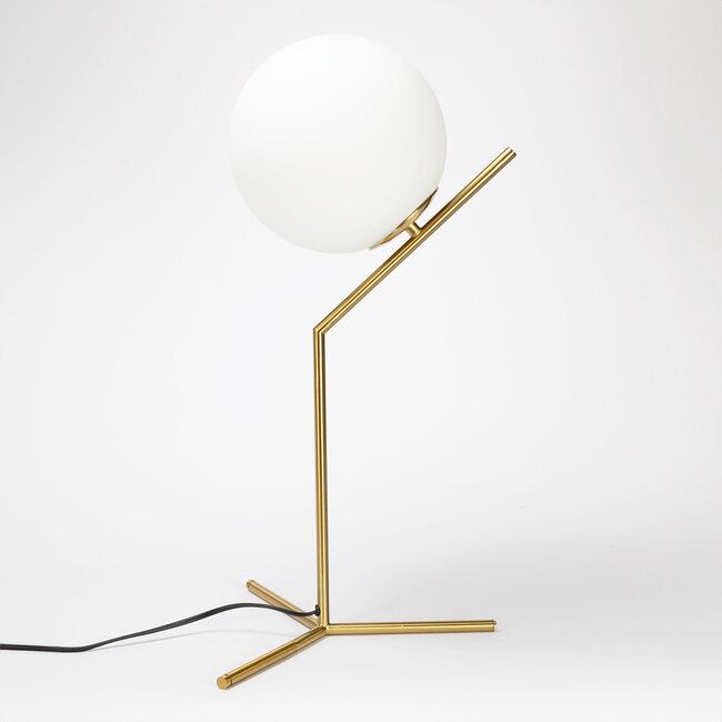 Lampe à poser avec verre blanc laiteux - Stopa