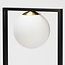 Lampe à poser 2 lumières Duas - noir et verre blanc laiteux