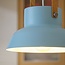 Suspension industrielle Modra en bleu clair